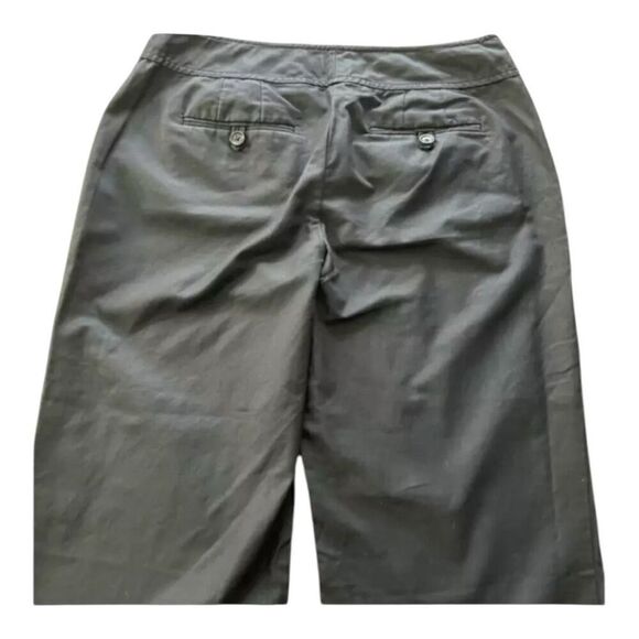 Ann Taylor Women Black Dress Pants Size 4 Mid Rise Wide Leg Zipper Closure - Picture 4 of 8